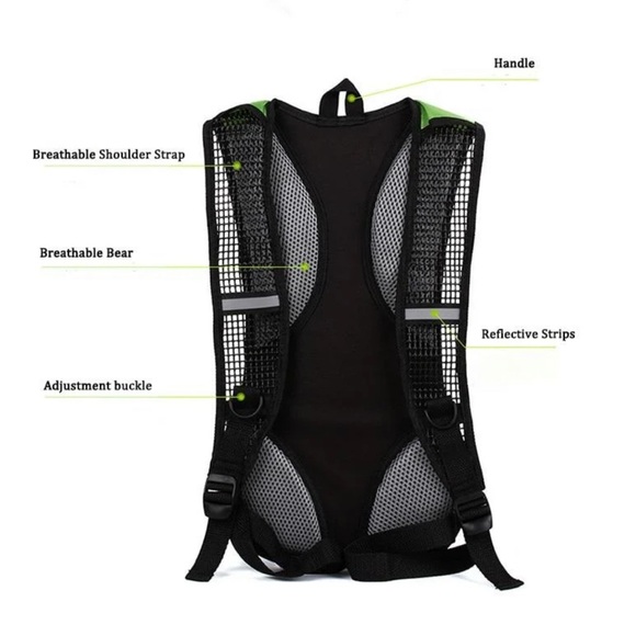 Back Pack Airflow Cooled Hiking Backpack Padded NEW - Picture 7 of 9